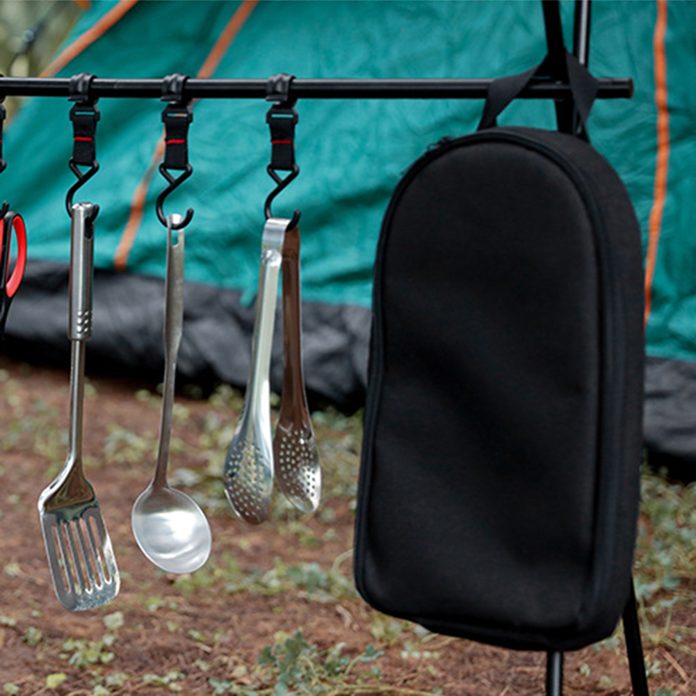 Camping Cooking Utensil Organizer - Camping Cookware Bag Portable Cooking Utensil