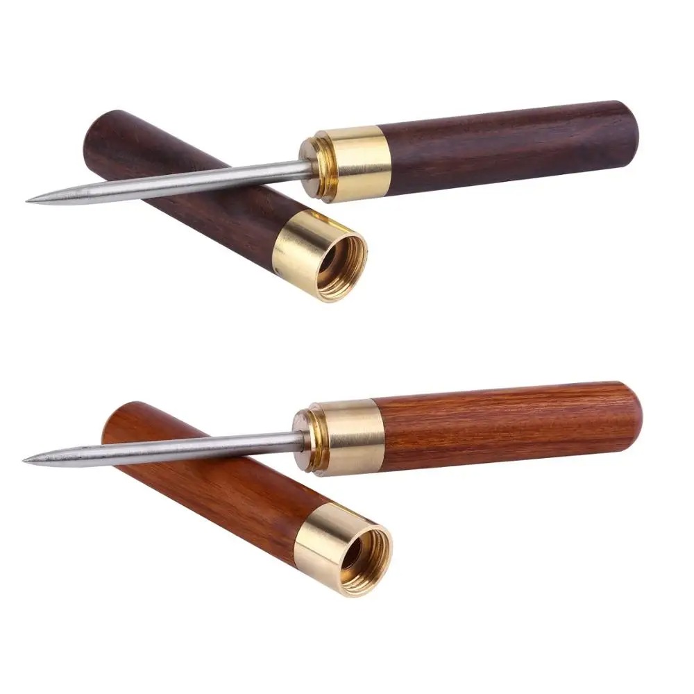 Camping Cooking Box - Stainless Steel Ice Pick with Wooden