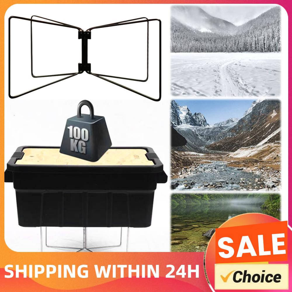 Camping Cooking Multi Tool - Camping Foldable Metal Stand Steel Organizer