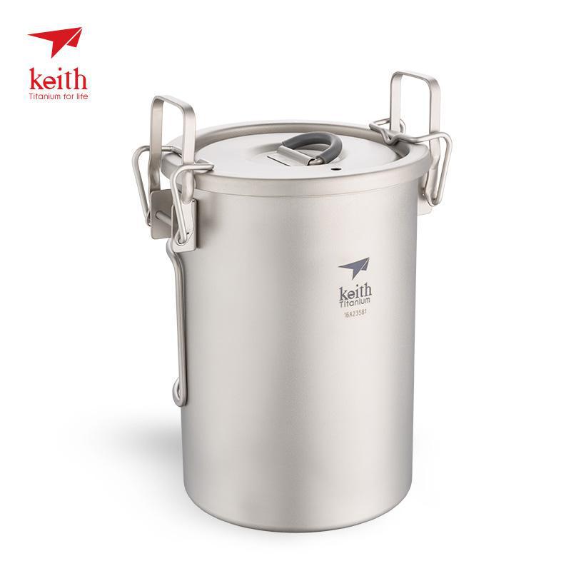 Camping Cooking Handle - Keith Titanium Cooking Pot With Folding