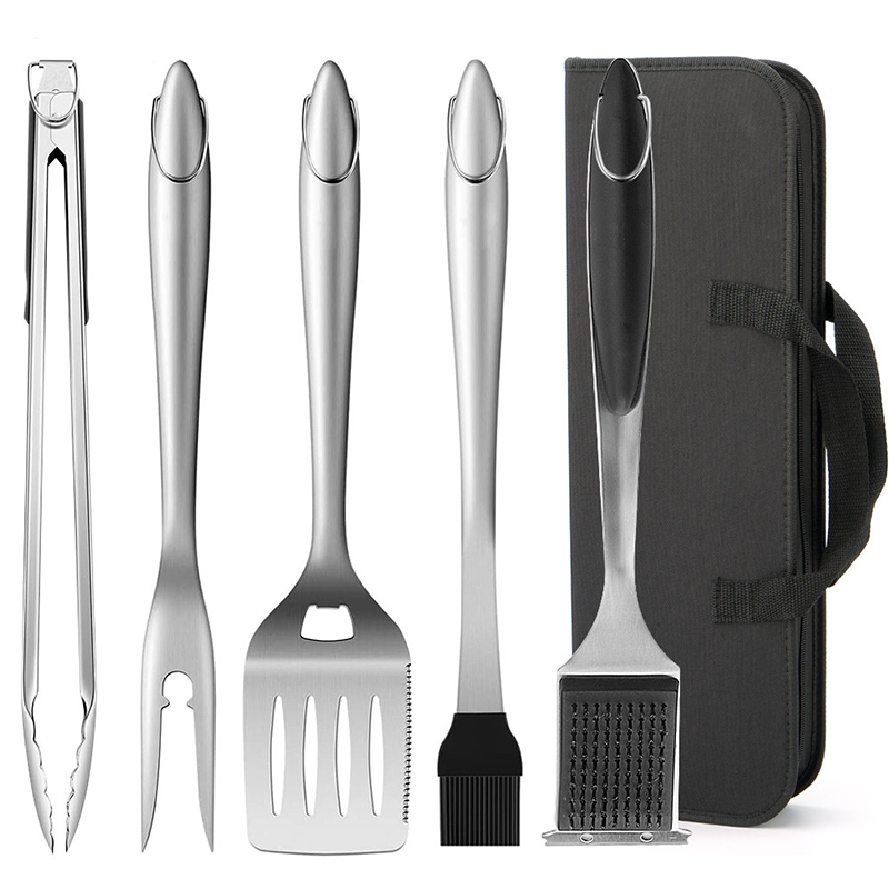 Camping Cooking And Dining Set - Stainless Steel Barbecue Tool Set Frying
