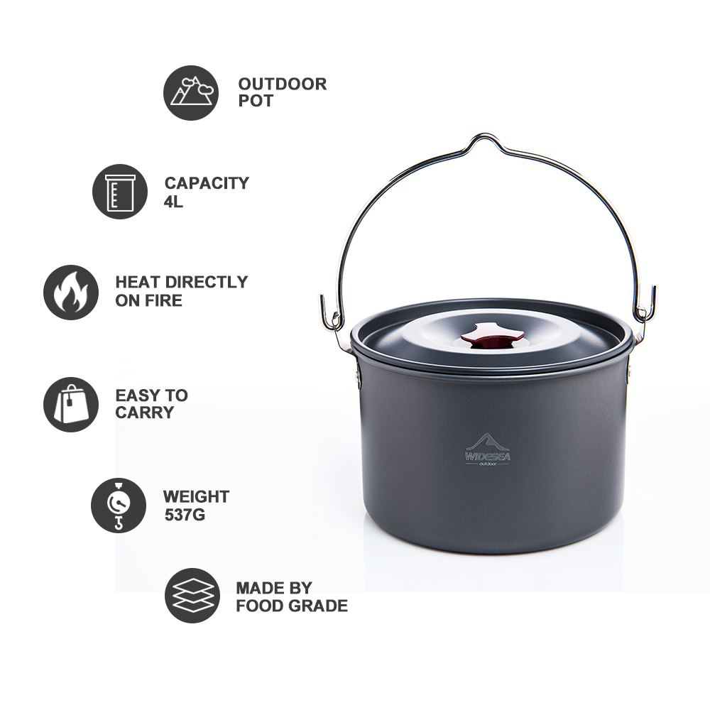 Widesea Hard Anodized Aluminum - Camping Cooking Utilities avis et prix