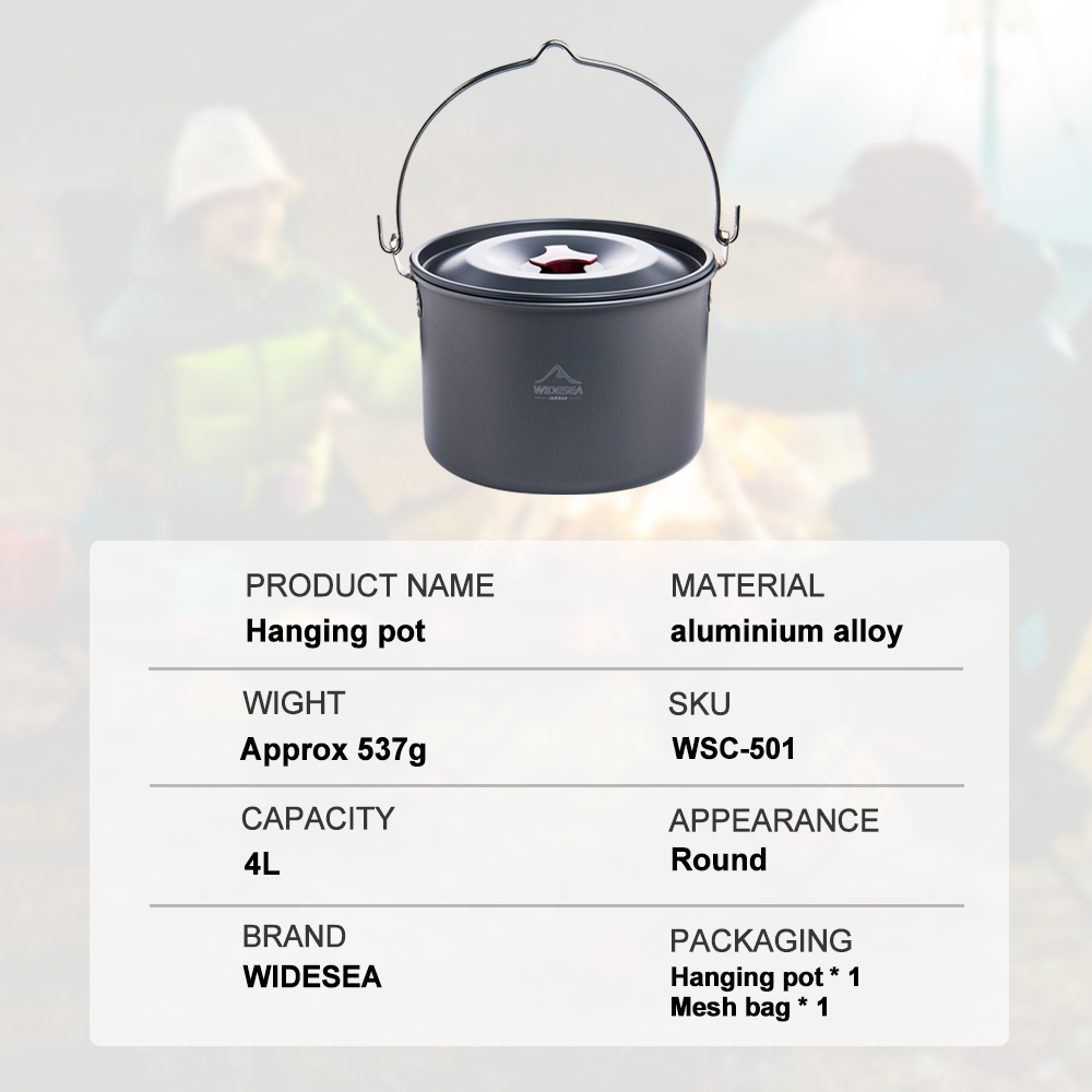 Widesea Hard Anodized Aluminum - Camping Cooking Utilities avis et prix