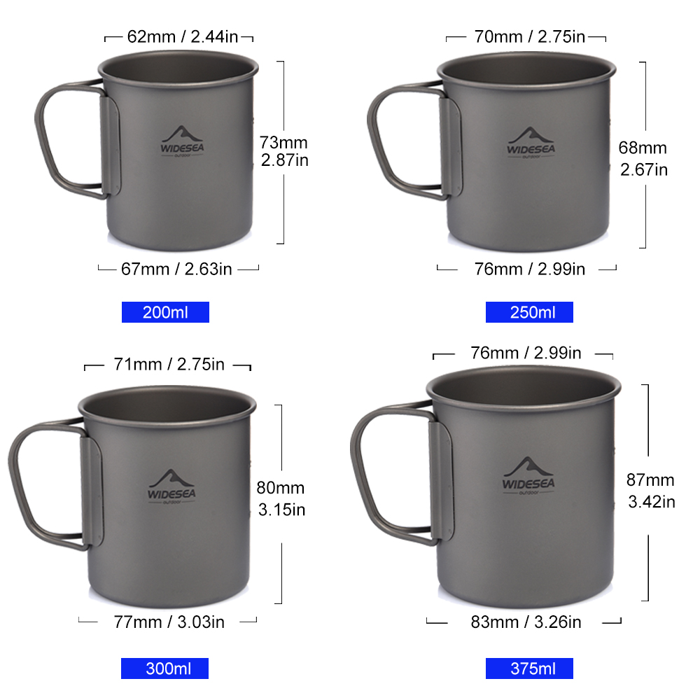 Widesea Camping Mug Titanium C - Camping Cooking And Dining Set avis et prix