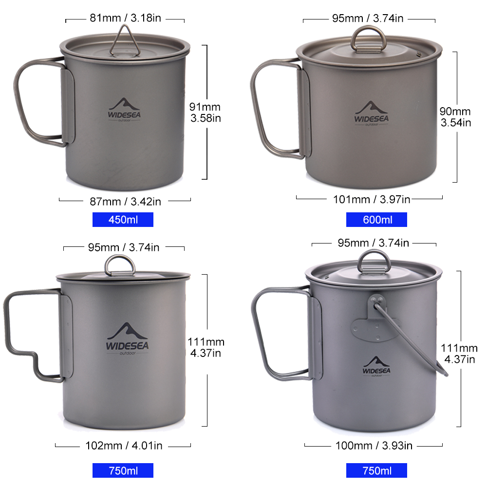 Widesea Camping Mug Titanium C - Camping Cooking And Dining Set avis et prix