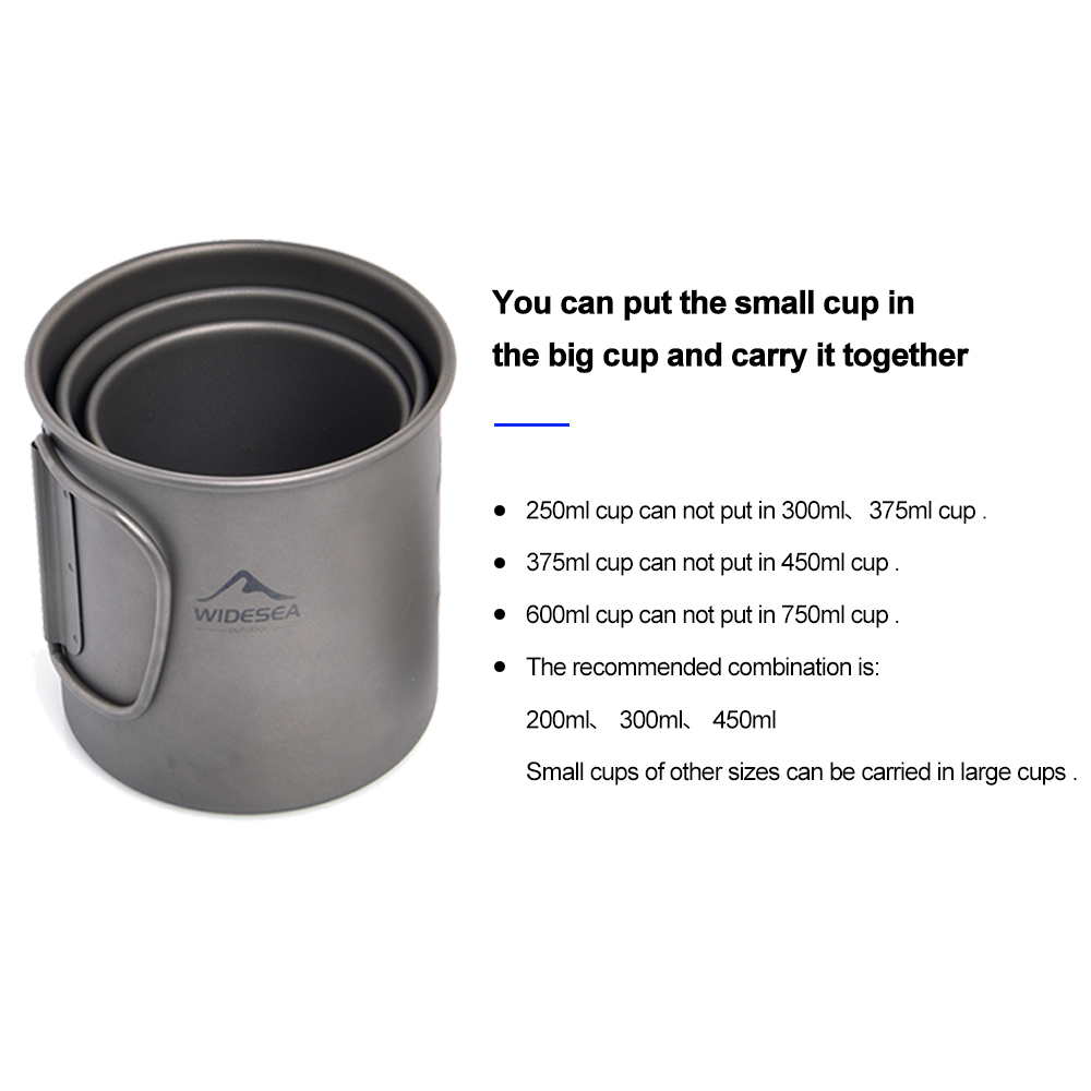 Widesea Camping Mug Titanium C - Camping Cooking And Dining Set avis et prix