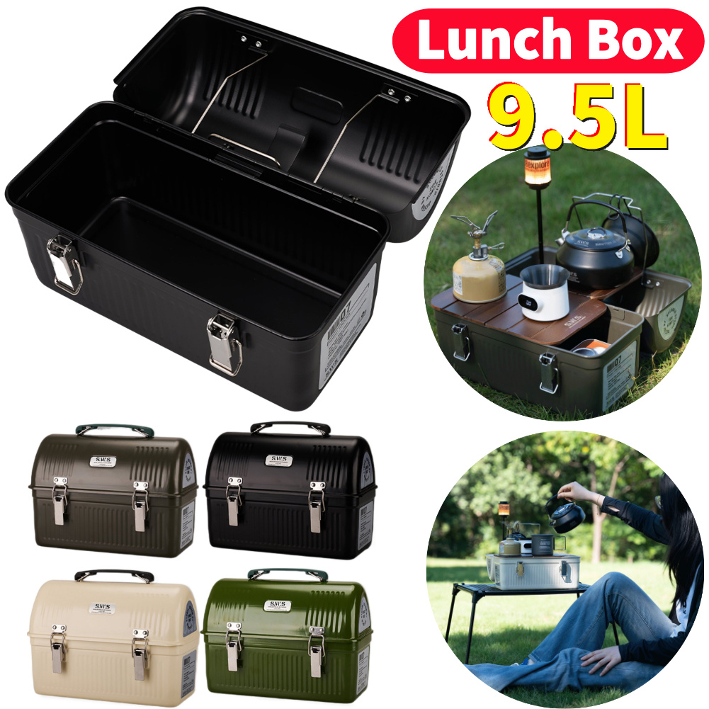 9.5L Vintage Camping Metal Lun - Camping Cooking Box avis et prix