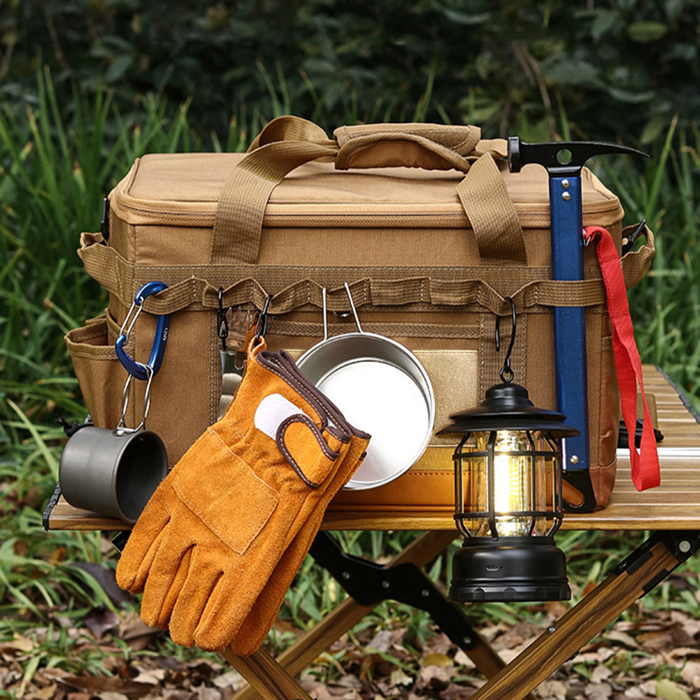 30L Camping Cooking Utensil Or - Camping Cooking Utensil Organizer avis et prix