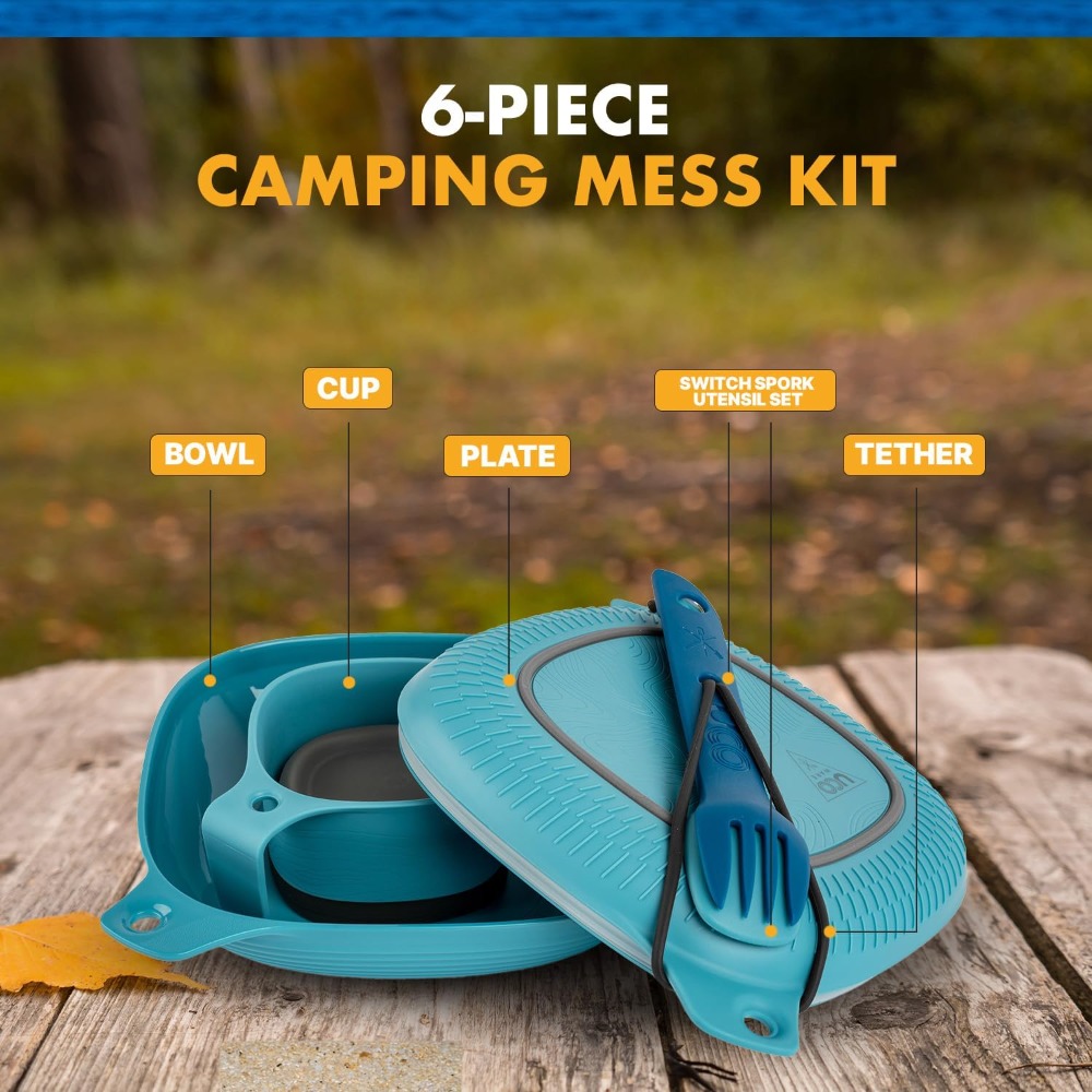 Camping Mess Kit: Bowl, Plate, - Camp Spork Set avis et prix