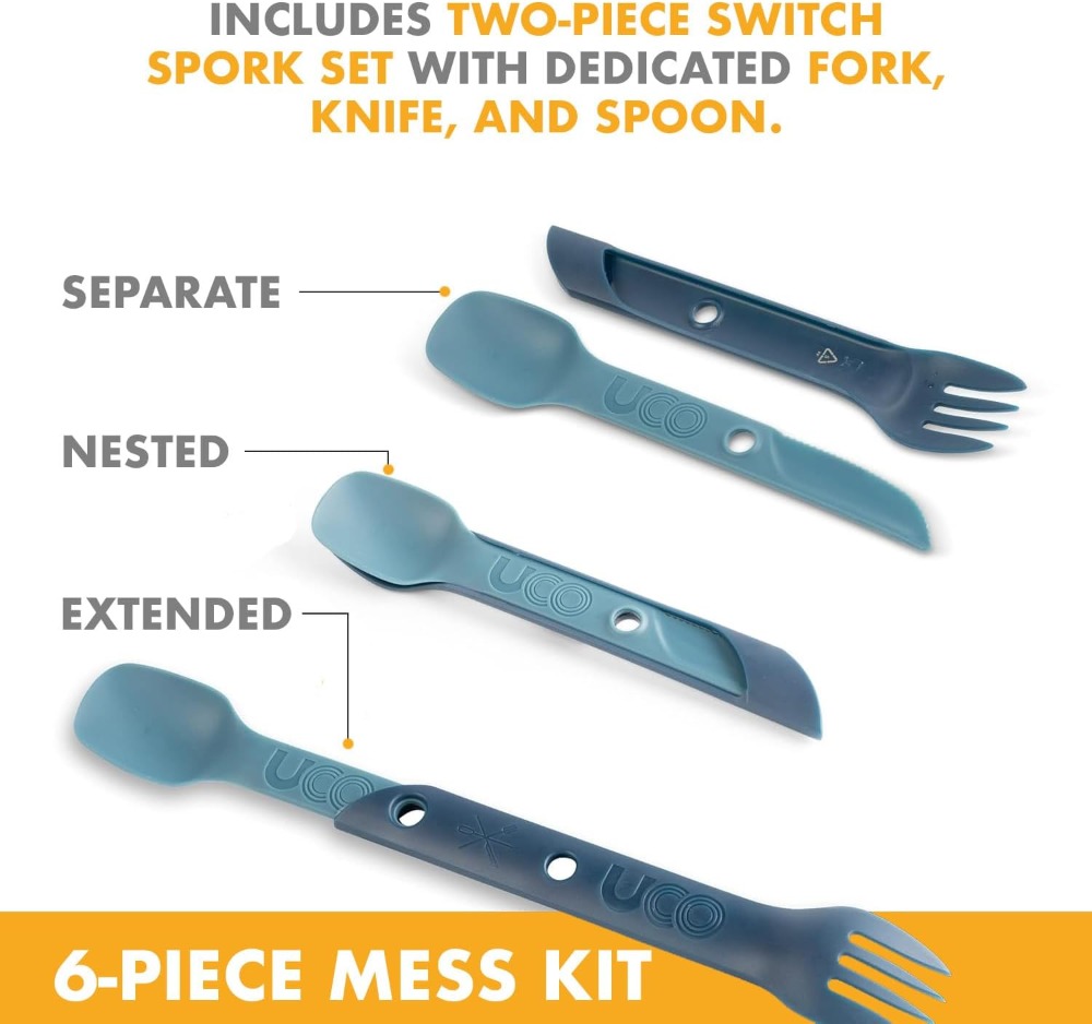 Camping Mess Kit: Bowl, Plate, - Camp Spork Set avis et prix