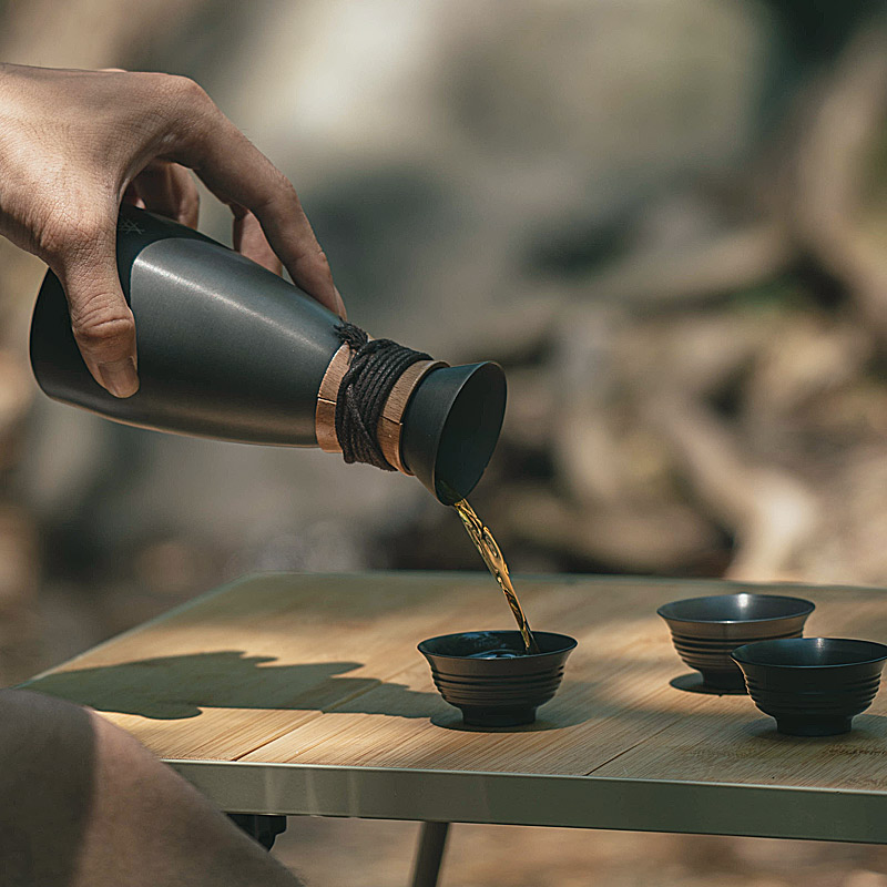 Outdoor Camping Wine Set ALOCS - Vintage Camping Cooking Set avis et prix