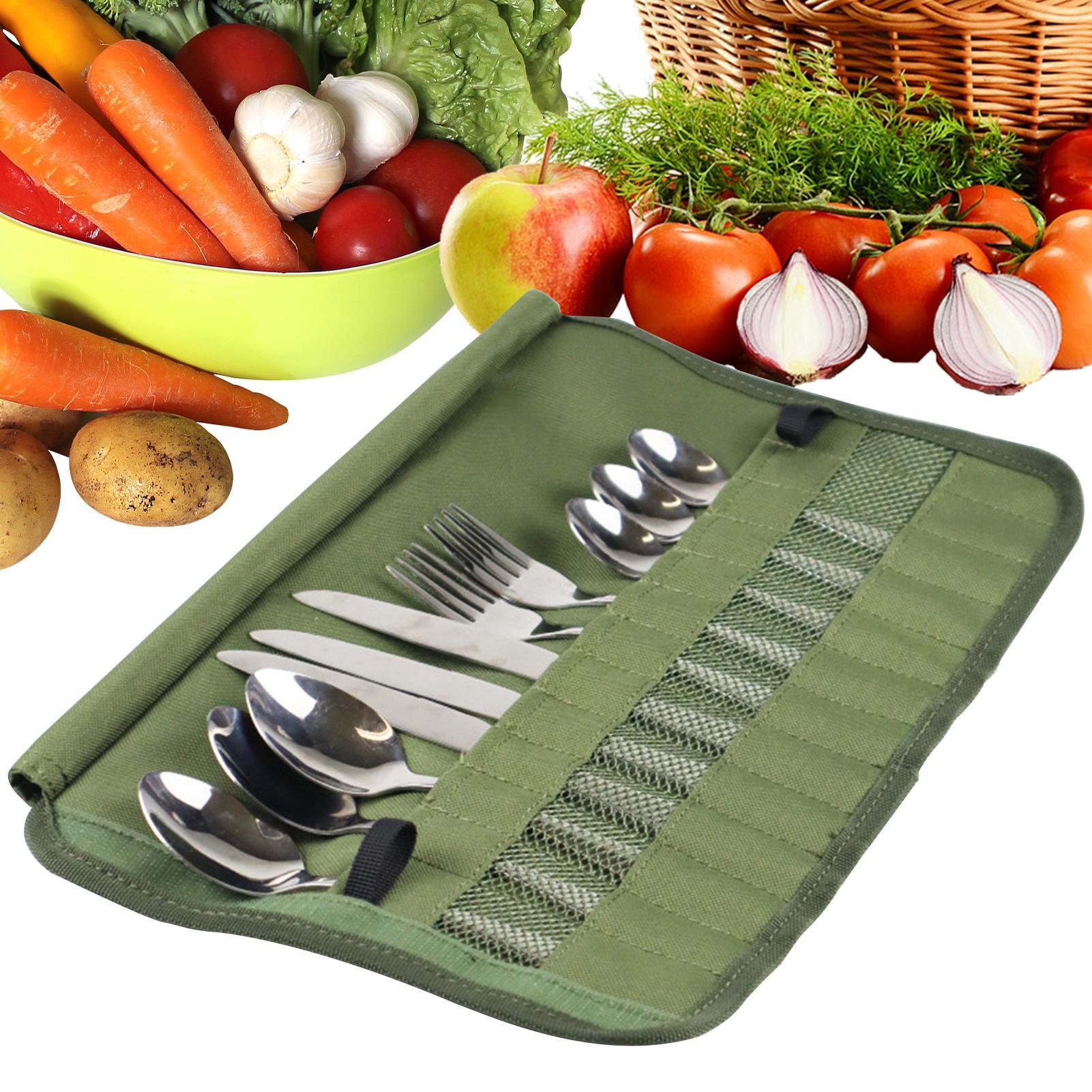 Camping Tableware Roll Bag Kit - Camping Cooking Utensil Roll avis et prix