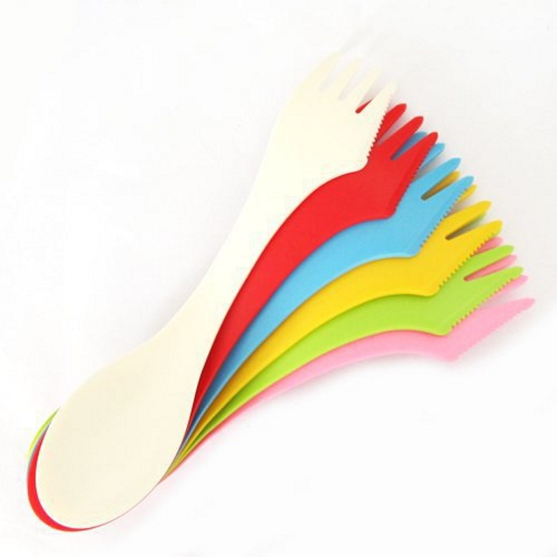 6PCS 3-in-1 Camp Utensils Set  - Camp Spork Set avis et prix