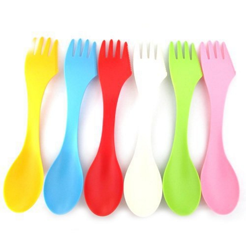 6PCS 3-in-1 Camp Utensils Set  - Camp Spork Set avis et prix