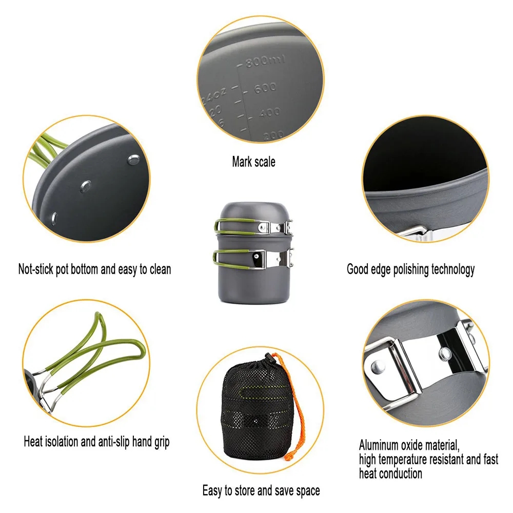 Camping Cookware Mess Kit Ultr - Camping Cooking Utilities avis et prix
