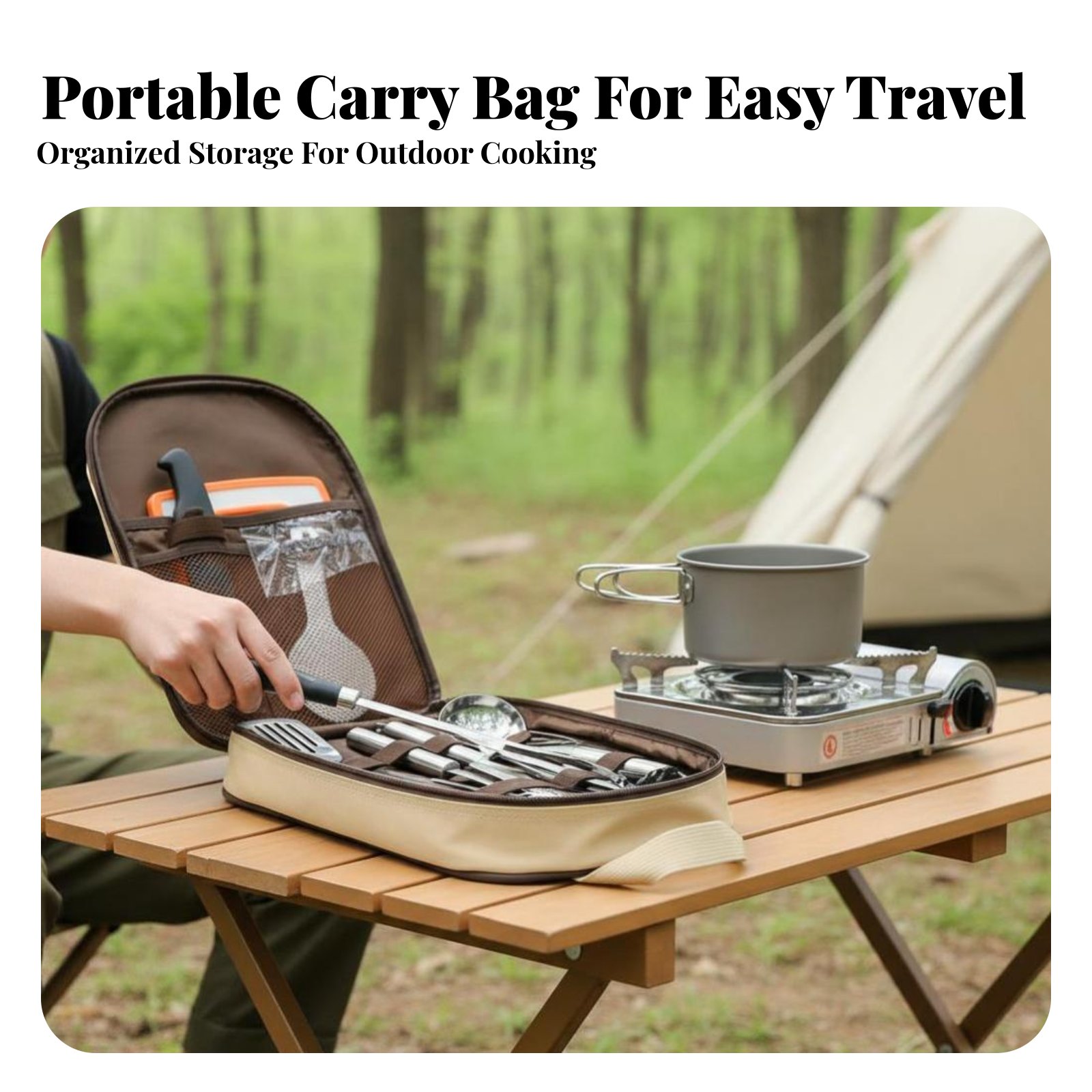 Outdoor Portable Cooking Utens - Camping Cooking And Dining Set avis et prix