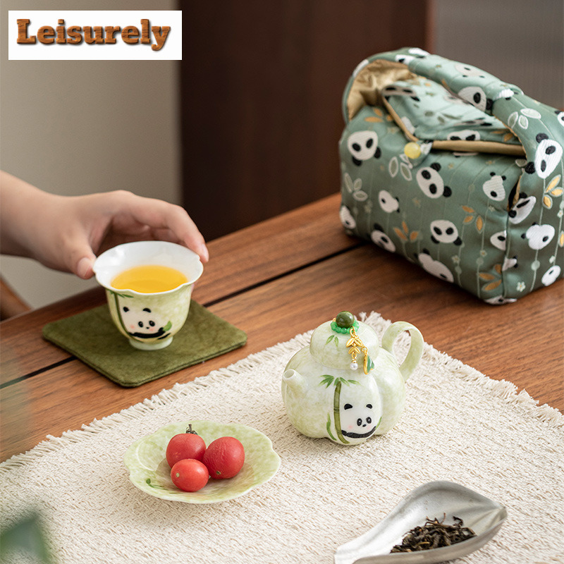Hand-painted Panda Travel Tea  - Camping Cooking Utilities avis et prix