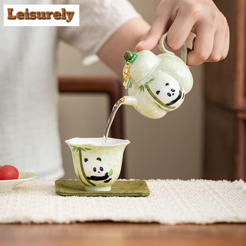 Hand-painted Panda Travel Tea  - Camping Cooking Utilities avis et prix