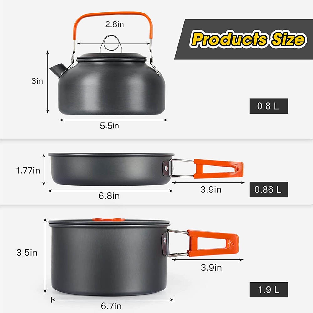 Outdoor camping cooking set, n - Camping Cooking And Dining Set avis et prix