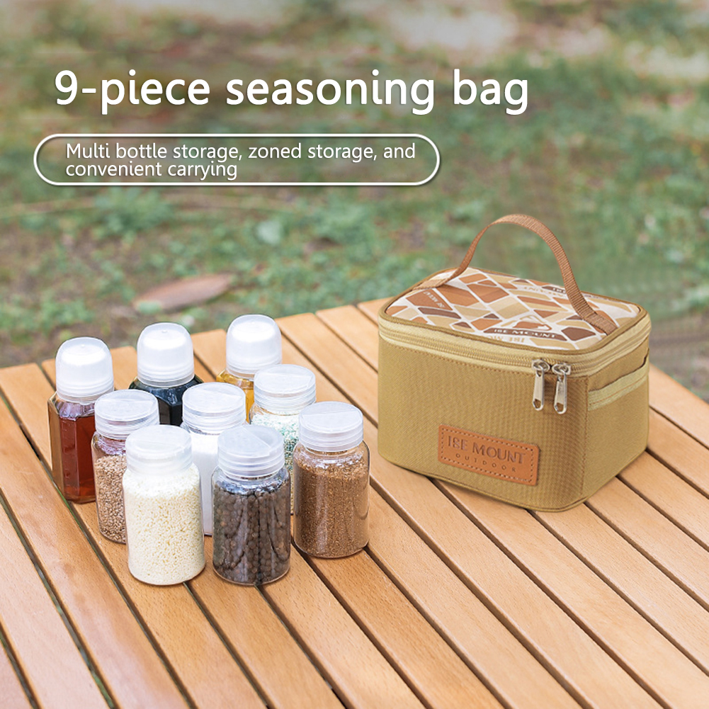Seasoning Bottle Set Storage B - Camping Cooking Utensil Organizer avis et prix