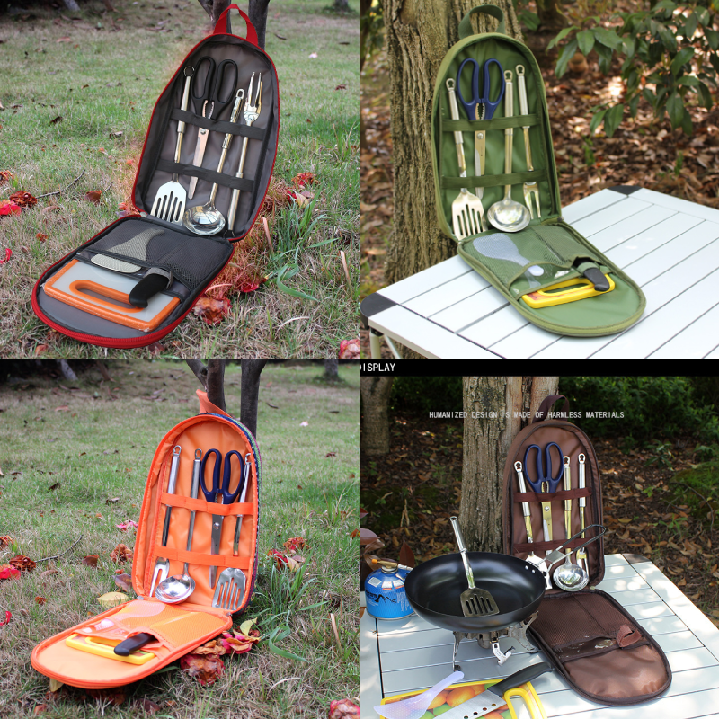 7pcs Camping Kitchen Utensil S - Camping Cooking And Dining Set avis et prix