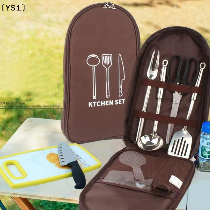 〔YS1〕Outdoor Cooking Bag Campi - Camping Cooking Utensil Organizer avis et prix