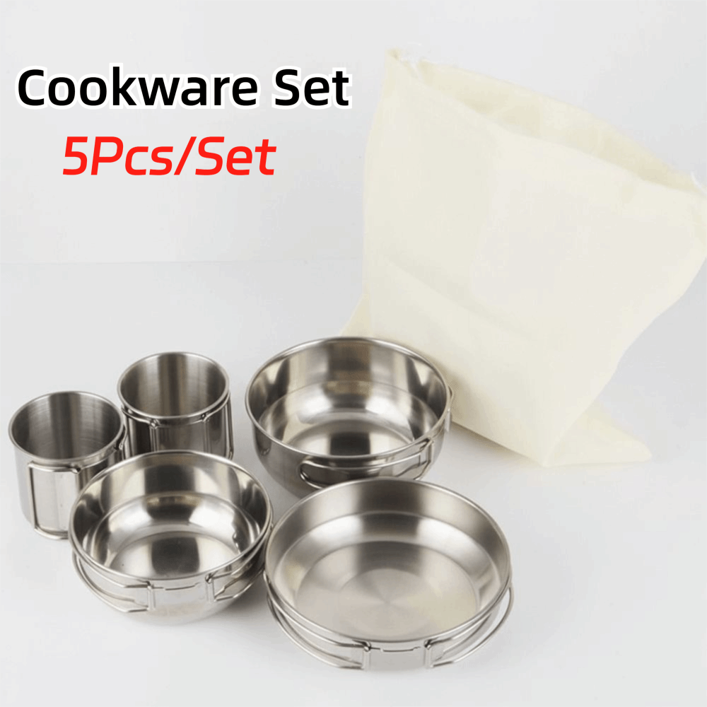 5Pcs 304 Stainless Steel Campi - Camping Cooking Handle avis et prix