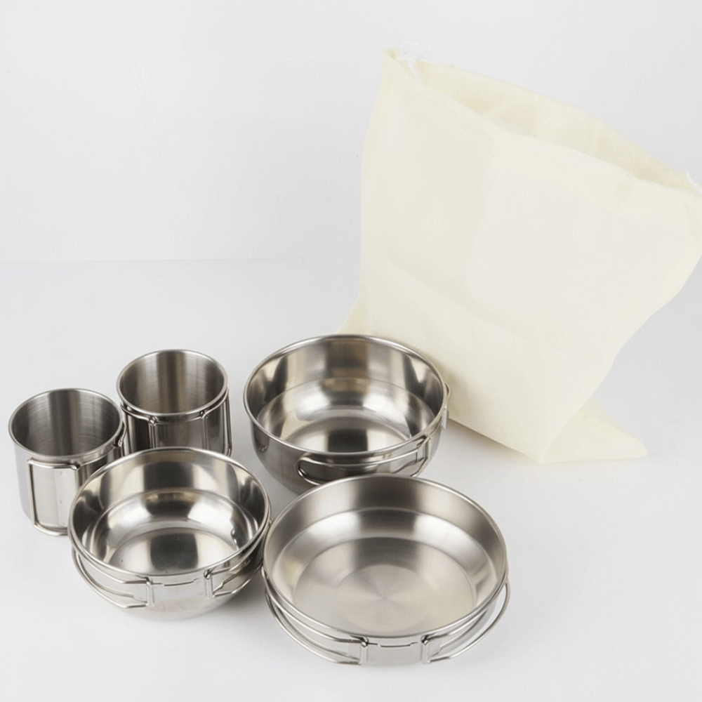 5Pcs 304 Stainless Steel Campi - Camping Cooking Handle avis et prix