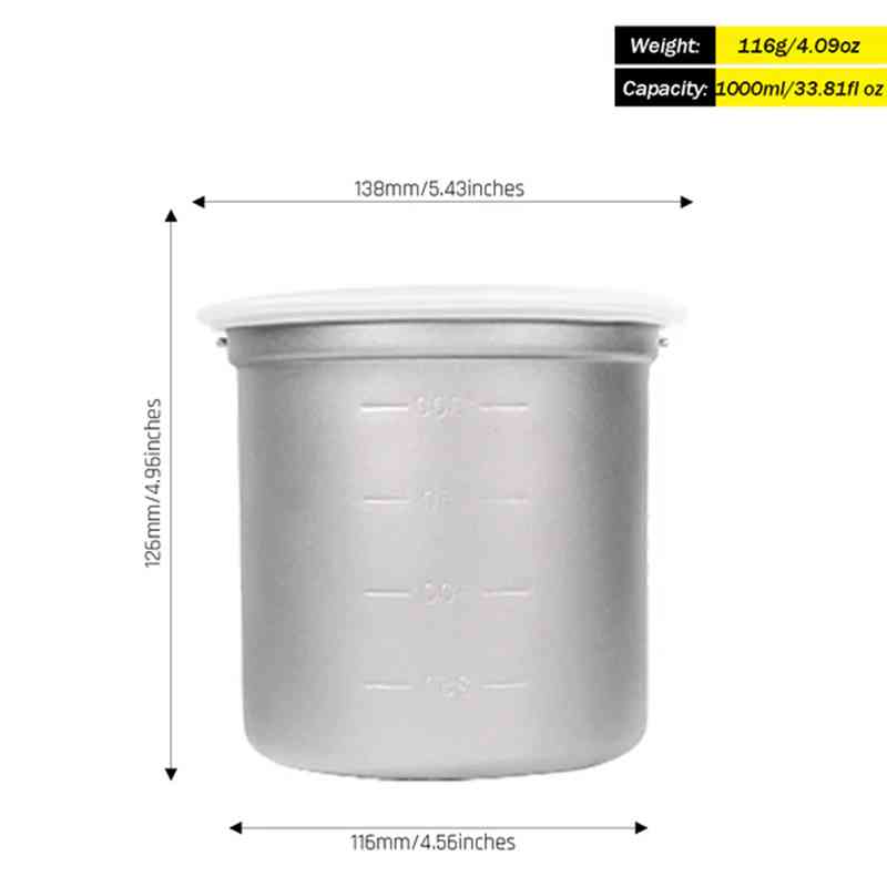 Silverant Camping Titanium Pot - Campfire Cooking avis et prix