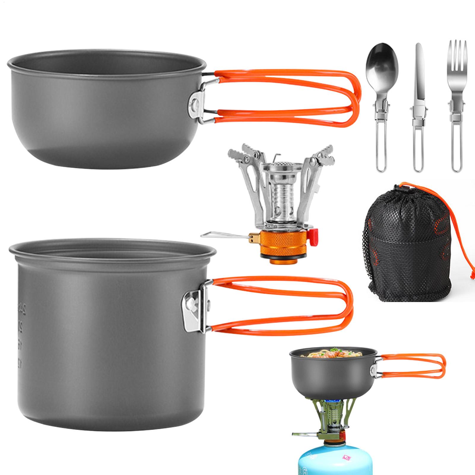 Portable Camping Cookware Set  - Camping Cooking Gas Stove avis et prix