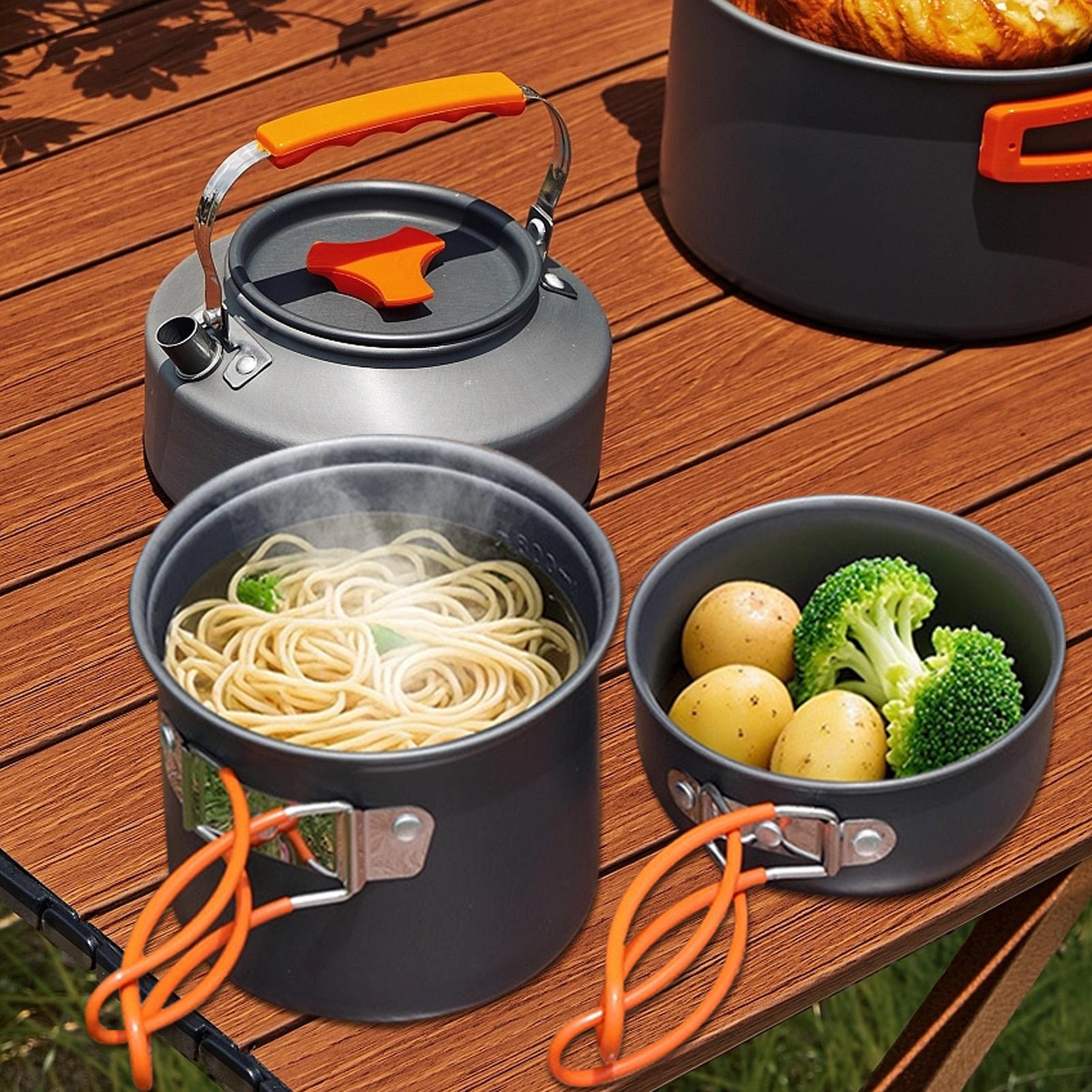 Portable Camping Cookware Set  - Camping Cooking Gas Stove avis et prix