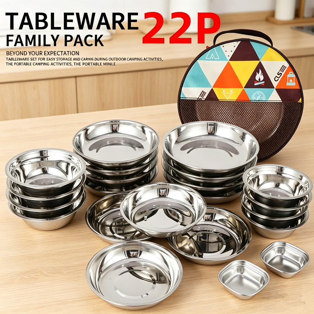 CLS Outdoor Camping 22pcs Dini - Camping Cooking And Dining Set avis et prix