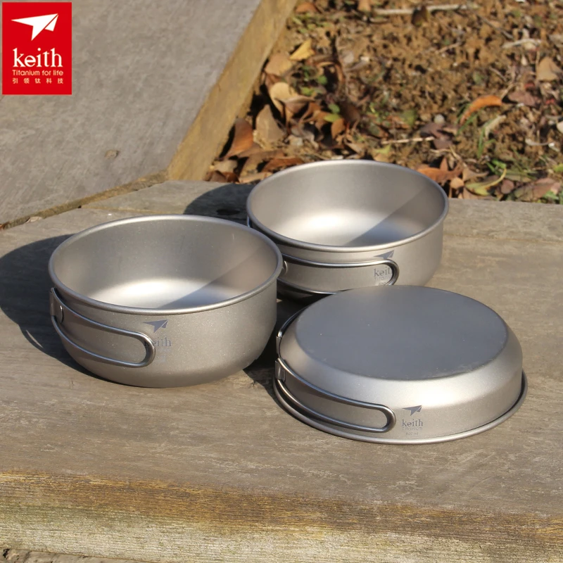 Keith 3PCS Titanium Cookware P - Camping Cooking Handle avis et prix