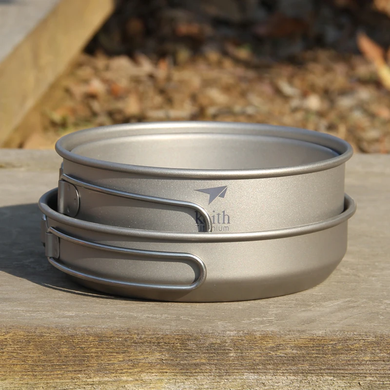 Keith 3PCS Titanium Cookware P - Camping Cooking Handle avis et prix