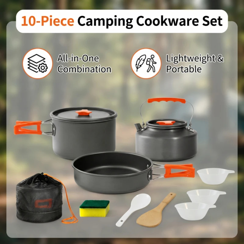 Camping Cookware Set Outdoor P - Camping Cooking And Dining Set avis et prix