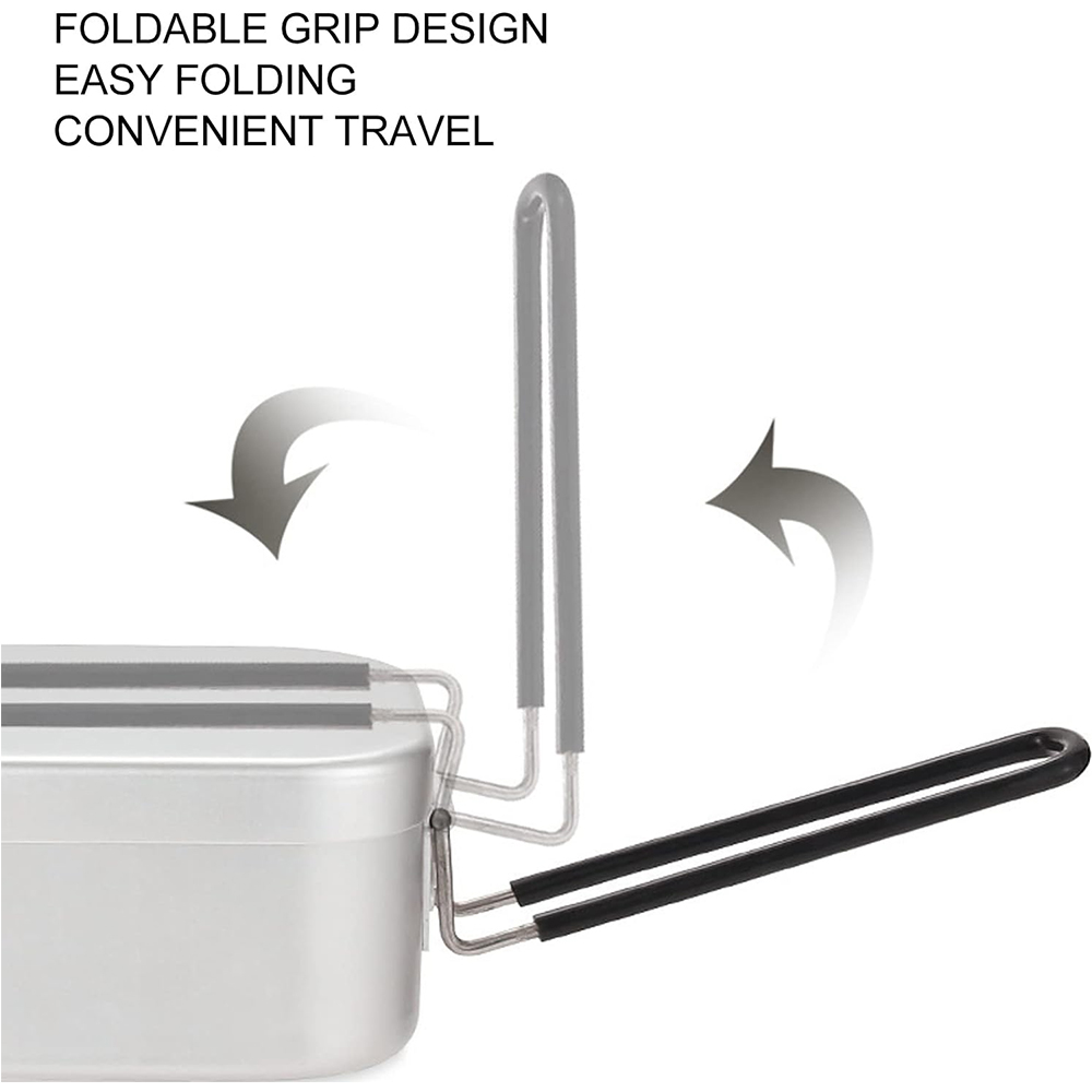 800ML Aluminum Lunch Boxes Out - Camping Cooking Handle avis et prix