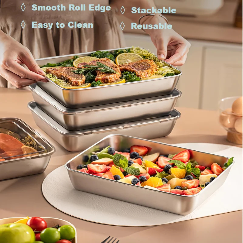 3pcs Stainless Steel Food Cont - Camping Cooking Box avis et prix