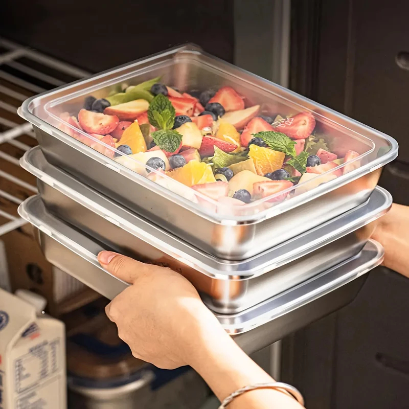 3pcs Stainless Steel Food Cont - Camping Cooking Box avis et prix