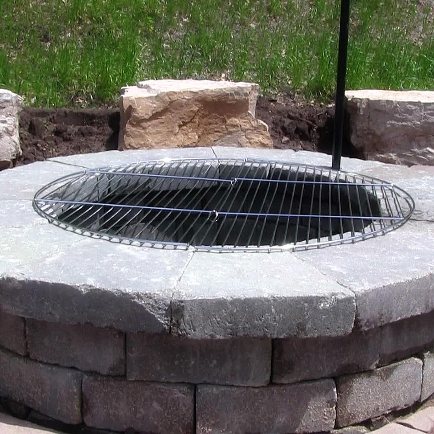 Foldable Fire Pit Cooking Gril - Campfire Cooking avis et prix