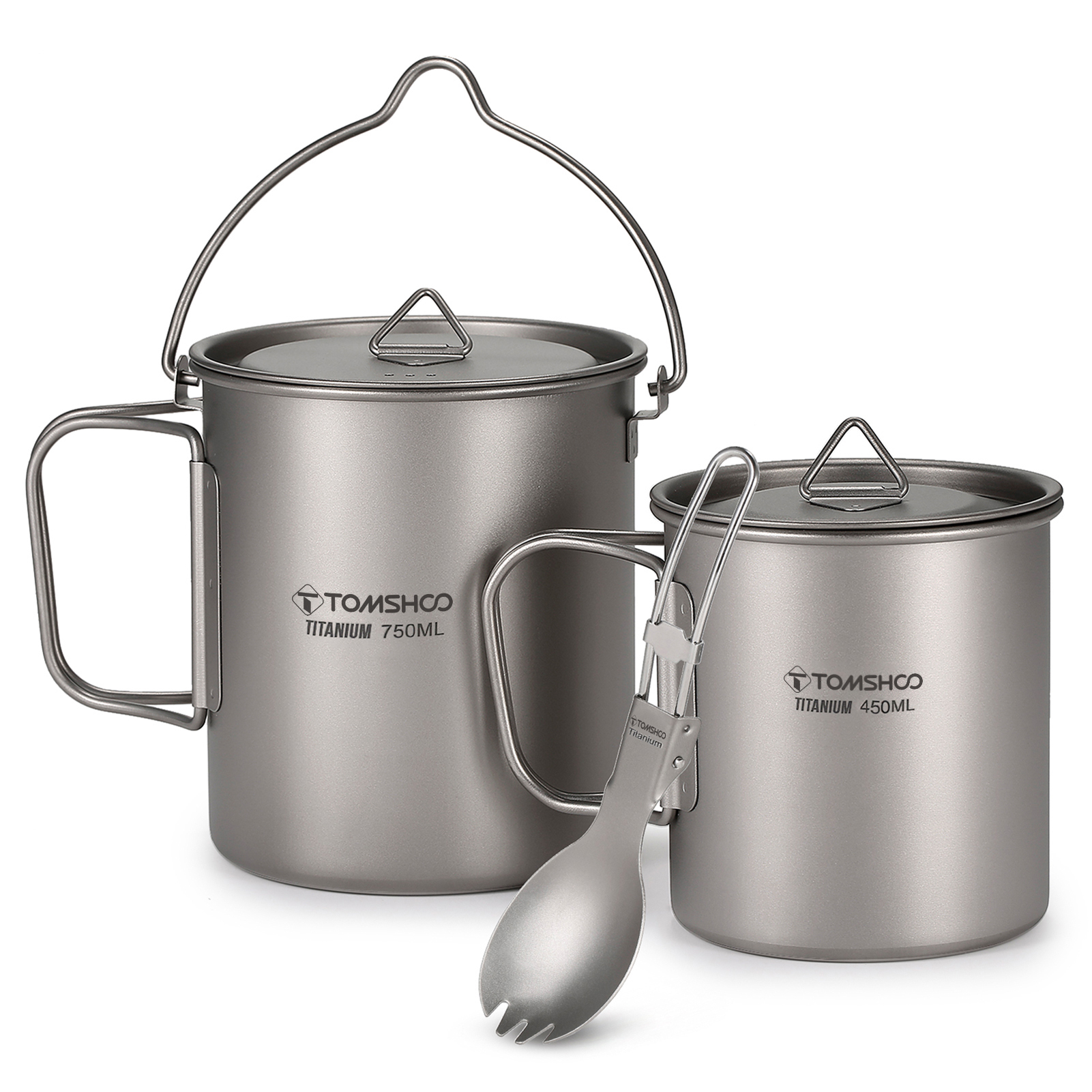 Tomshoo 3 PCS Titanium Cookwar - Camp Spork Set avis et prix