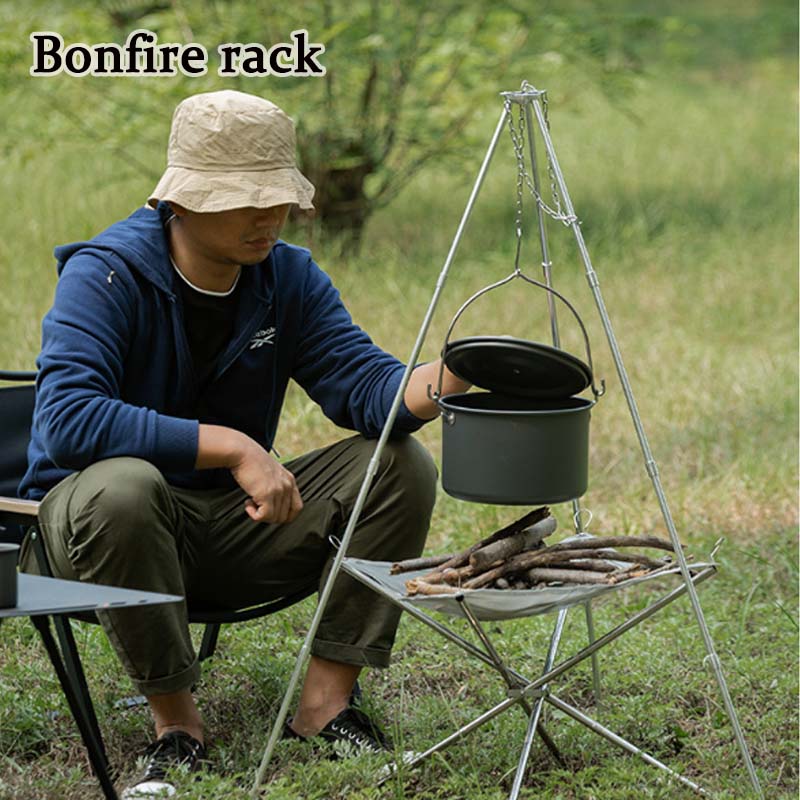 Camping Bonfire Tripod Portabl - Camping Cooking Multi Tool avis et prix
