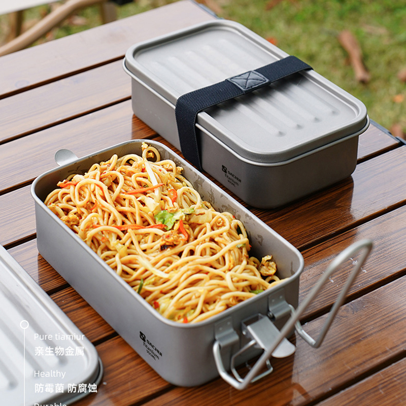 900ml Sealed Titanium Lunch Ca - Campfire Cooking avis et prix