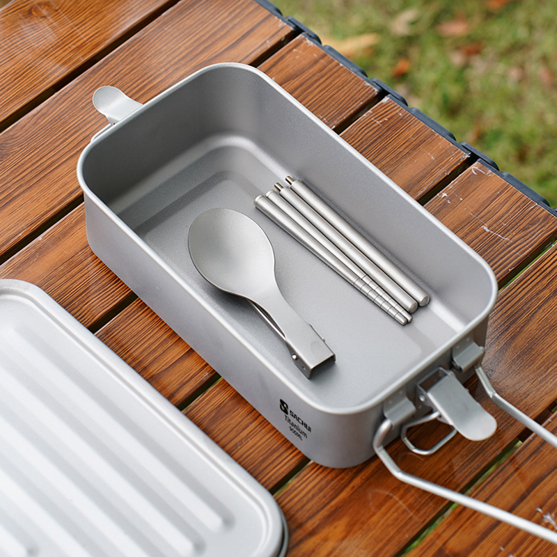 900ml Sealed Titanium Lunch Ca - Campfire Cooking avis et prix