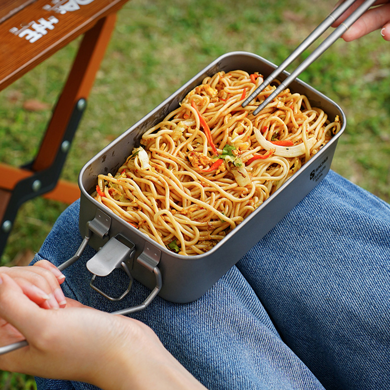 900ml Sealed Titanium Lunch Ca - Campfire Cooking avis et prix