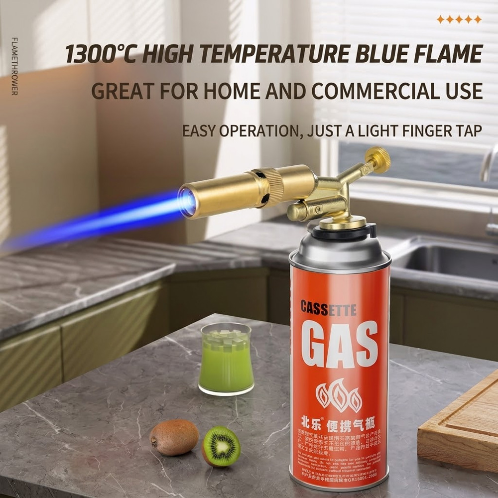 Portable Brass Gas Blow Torch  - Camping Cooking Flame avis et prix