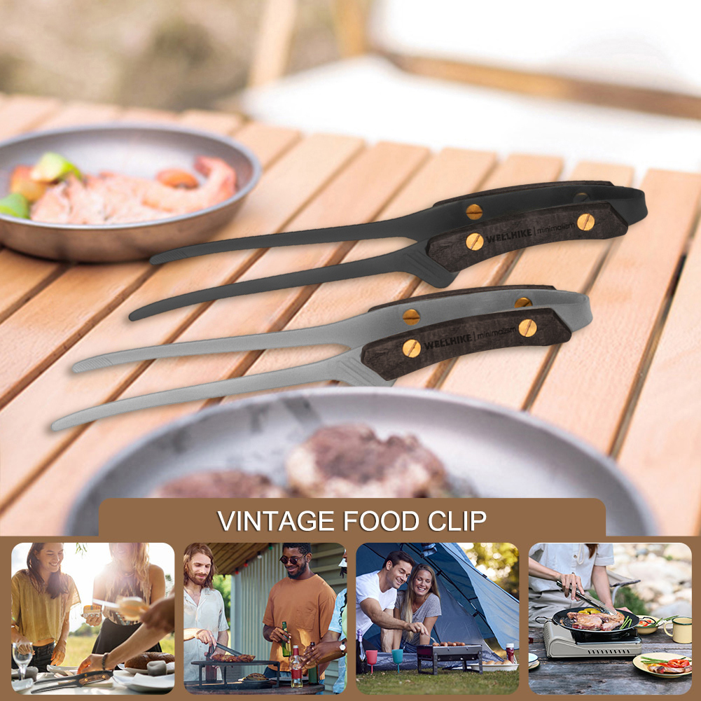 BBQ Grill Barbecue Tong Vintag - Vintage Camping Cooking Set avis et prix