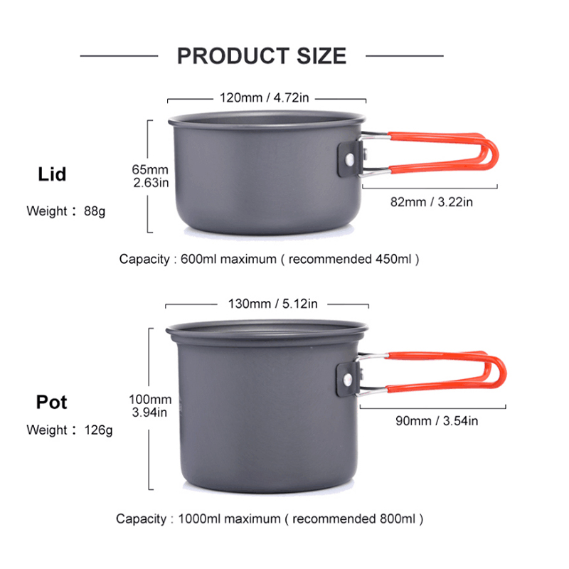Widesea Ultralight Camping Coo - Camping Cooking And Dining Set avis et prix
