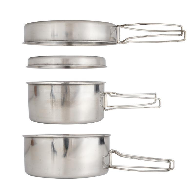 CLS 4-Piece Stainless Steel Ca - Camping Cooking And Dining Set avis et prix