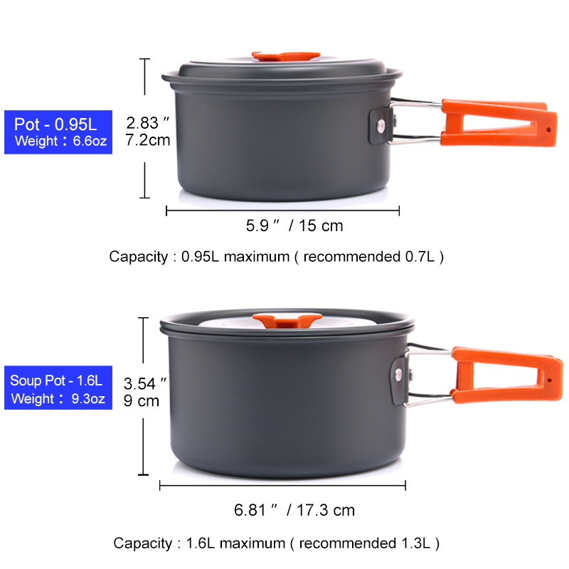 Widesea Camping Outdoor Cookwa - Camping Cooking And Dining Set avis et prix