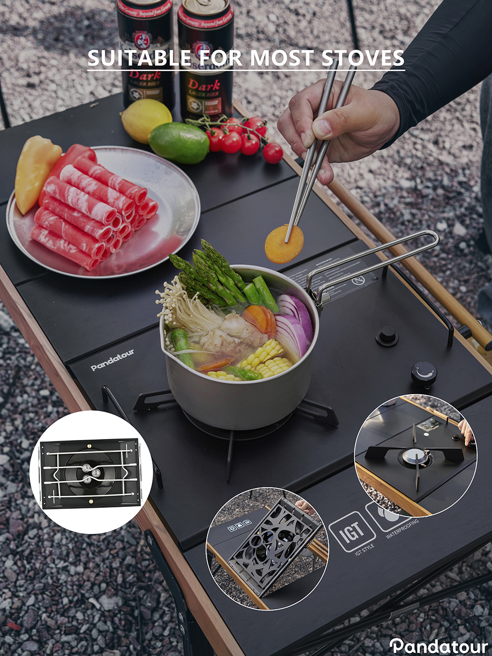 Pandatour IGT Camping Table Fo - Campfire Cooking avis et prix